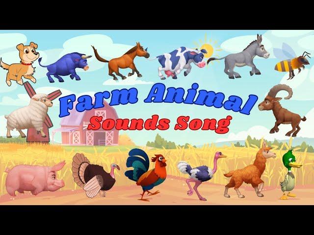 Farm Animal Sounds Song B1TH11 | Animals Sounds Song for Kids | Kids TV