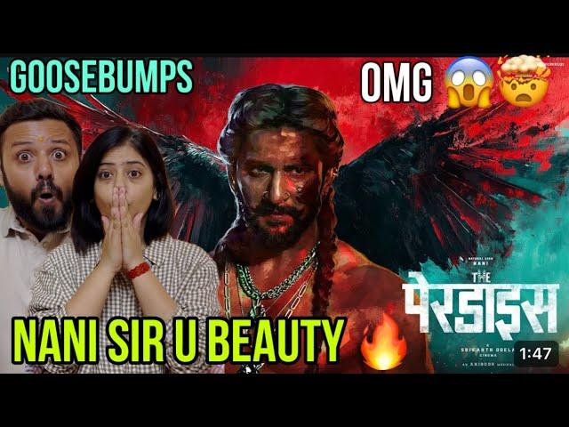 The Paradise Glimpse : RAW STATEMENT - Hindi Reaction | Nani | Srikanth Odela | Anirudh |SLV Cinemas