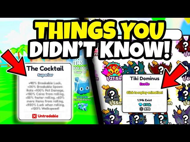 5 THINGS You DIDN'T Know In PETS GO Roblox!