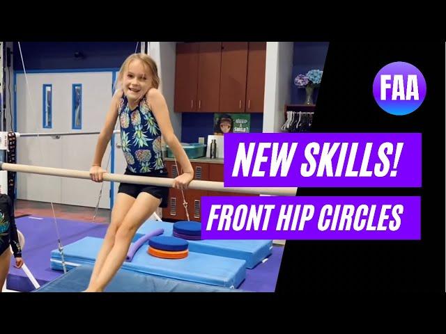 Two New Front Hip Circles?! Crazy Strong Level 2 Gymnasts