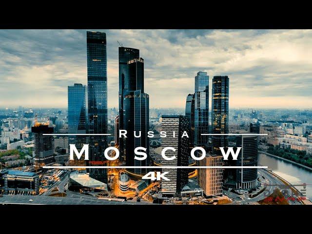 Moscow, Russia  - by drone [4K]