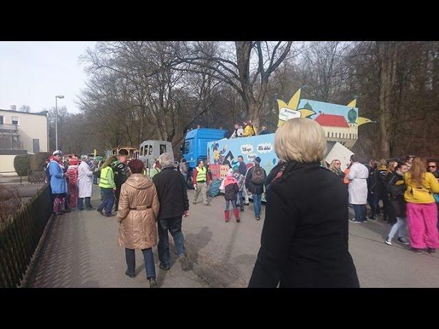 Faschingsumzug Mühldorf 2017 Zugaufstellung