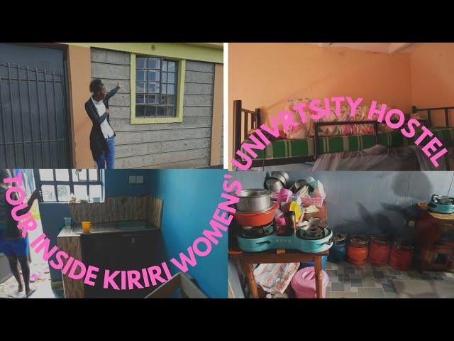 Tour inside the HOSTEL//Kiriri Women's University private Hostel Tour//bedsitter//studiooffice