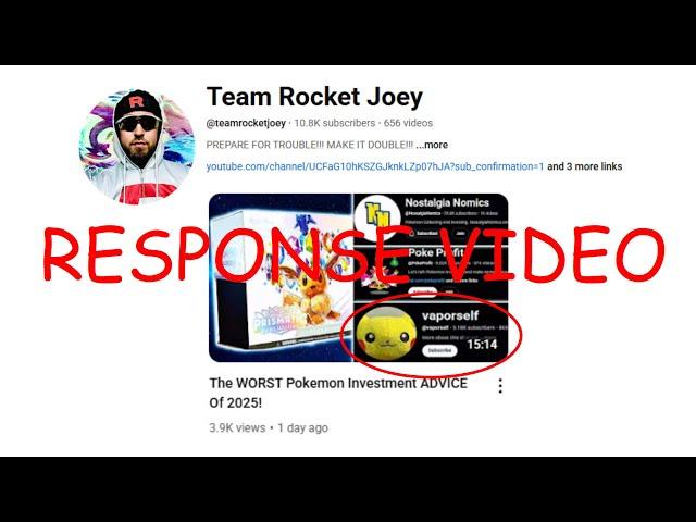 Team Rocket Joey Calls Vaporself Out! Pokemon Investing Drama!