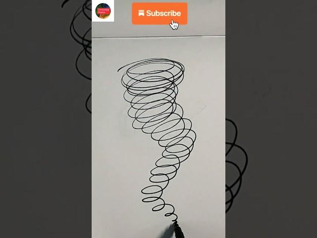 Draw a simple tornado storm using these simple steps #shorts #ashortaday Canvassing Passion