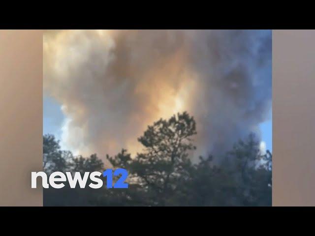 WIld fires burn on eastern Long Island closing portion of Sunrise Highway  | News 12