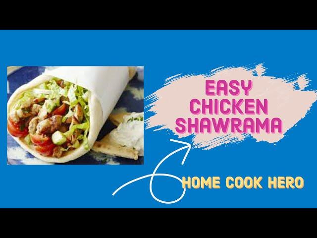 How to make chicken shawarma at home || easy chicken shawarma recipe in 5 minutes