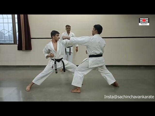 KIZAMI TSUKI IN KARATE @BUJUTSUBHARAT #kizamitsuki #bujutsukarate #sachinchavankarate