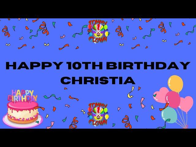 Screaming All The Way From Los Angeles‼️Happy 10TH Birthday CHRISTIA WE LOVE YOU GIRL