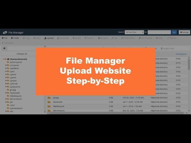 How to Upload Website in cPanel 2023 | Upload an HTML Website to cPanel | Easy Step-by-Step Tutorial