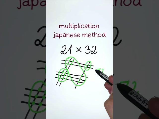 #japan #multiplication #method ‍ #maths #art #shorts