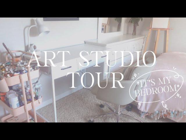 an amazing art studio tour *it’s my bedroom*