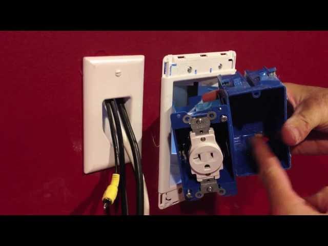 Installing a Recessed Outlet Box for wall mount TV's