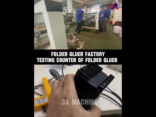 Folder glue machine test counter#foldergluer#packingmachine#machine#boxfoldergluer  #factory #box