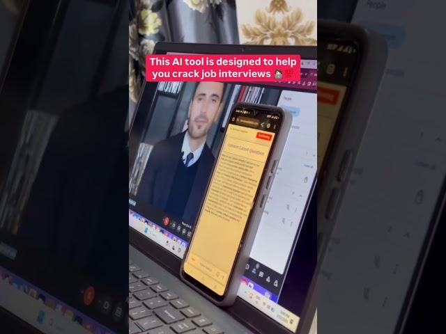 Using AI for job interviews while eating?