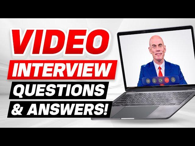 VIDEO INTERVIEWS! (How to PASS an ONLINE VIDEO INTERVIEW Questions Answers & TOP TIPS for SUCCESS!)