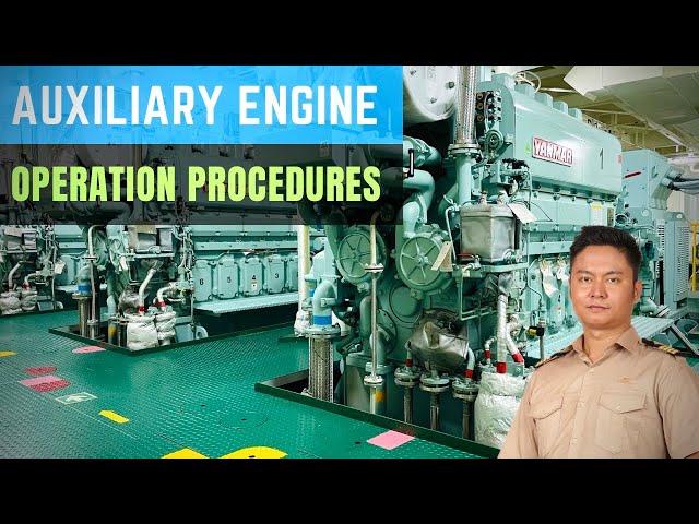 [YANMAR] AUXILIARY ENGINE Operation Procedures | Marine Engineering | Technical Vlog : 087