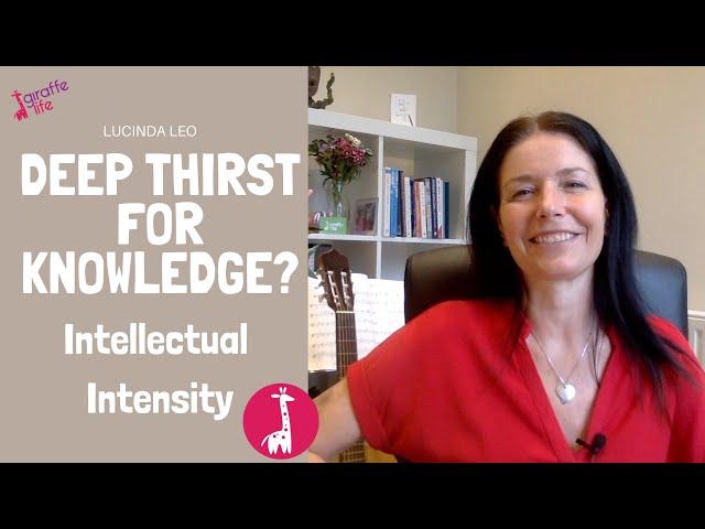 Deep thirst for knowledge? Intellectual Intensity