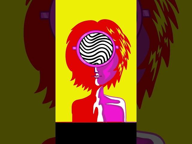 Psychedelic John Lennon cartoon channeled from Richard Avedon #shorts