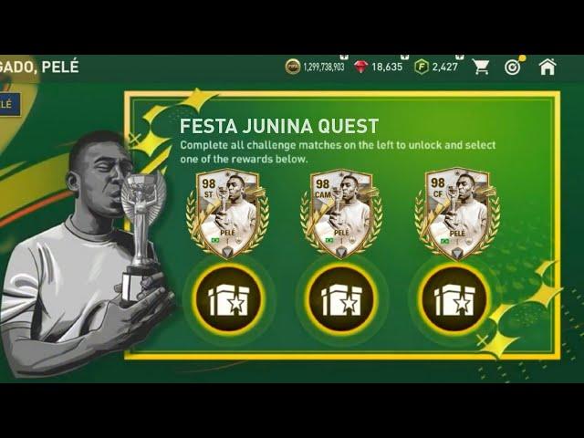 FREE 98 OVR PELE!! FESTA JUNINA & EURO 24 EVENT FC MOBILE | UTOTS FREE 98-99 RATED FC MOBILE 24!