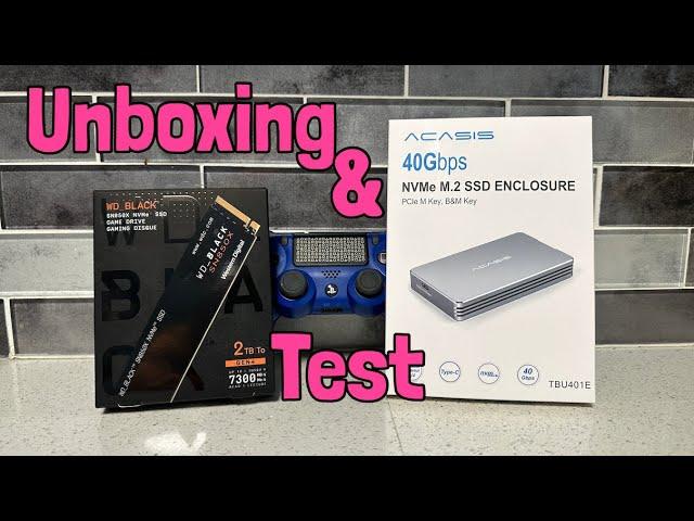 Acasis Enclosure & WD Black SN850X - Unboxing & Test