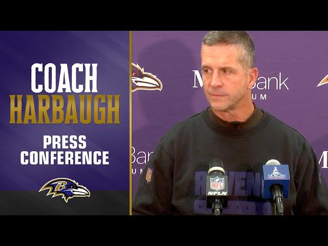 John Harbaugh On Week 13 Eagles Loss | Baltimore Ravens