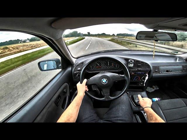 BMW E36 316i 102 PS (1992) | POV Test Drive Onboard