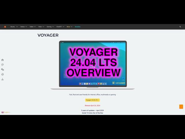 Voyager Linux 24.04 LTS Overview