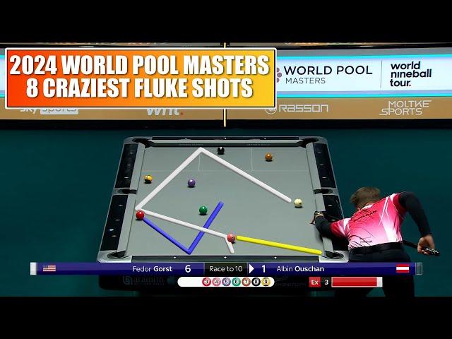 8 Craziest Fluke Shots | 2024 World Pool Masters (9-Ball Pool)