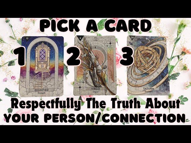 Respectfully The Truth About Your Person/Connection Pick A CardIn-Depth Reading