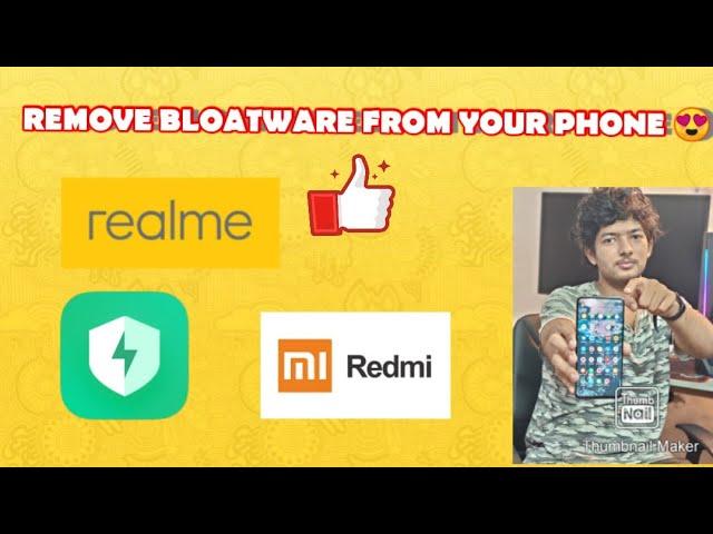 REMOVE BLOATWARE(UNWANTED APPS) FROM YOUR PHONE WITHOUT ROOT | #MDTVLOGS