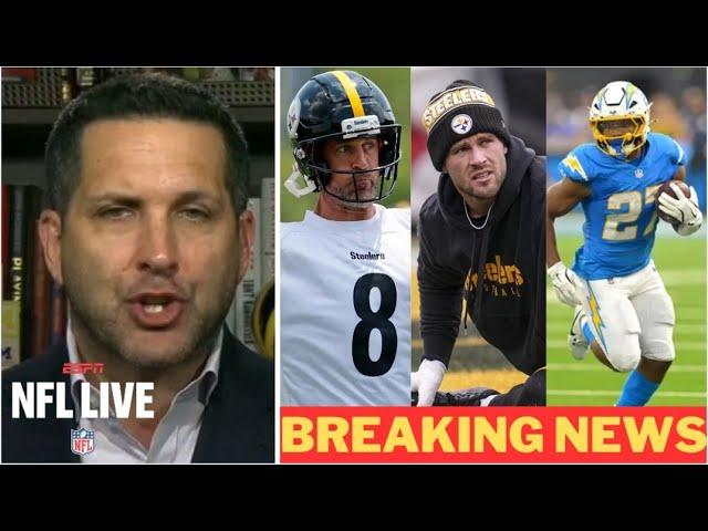 NFL LIVE | Adam Schefter reports Broncos sign J.K. Dobbins, Rodgers debut, T.J Watt trade coming?