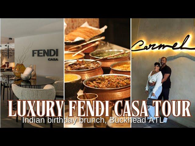 MOM'S BIRTHDAY INDIAN BRUNCH & LUXURY HOME DECOR AT FENDI CASA | BUCKHEAD VLOG @tiahnamrose