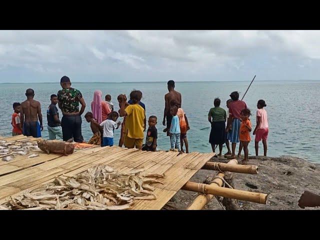 Warga Panik melihat ikan besar