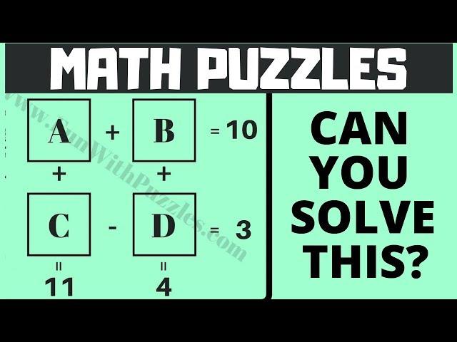 #MATHS #PUZZLE #QUESTIONS WITH ANSWERS