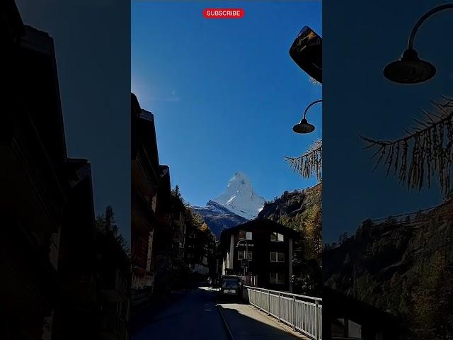 ZERMATT  BUS DRIVE  #matterhorn #view #street