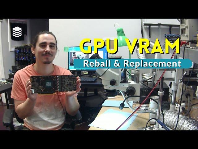 Graphics Card RAM Reball and Replacement - GPU Repair Demonstration