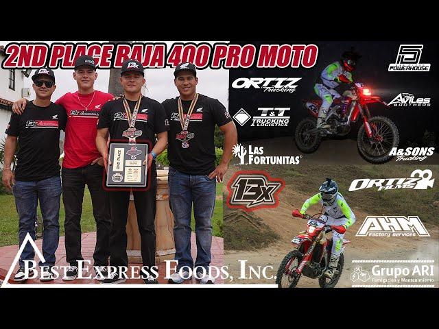 Baja 400 2nd Place Pro Moto 13x Best Express Foods