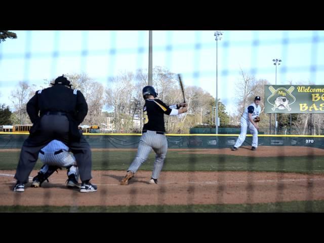 Will Chaney striking out Ursinus batter