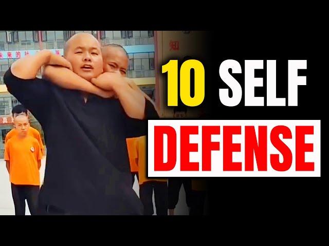 10 Shaolin Kung Fu Self Defense Techniques| How To Protect Yourself?!