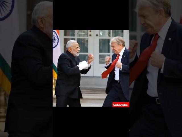 Donald Trump Fight with Narendra Modi #ai #shorts #youtubeshorts