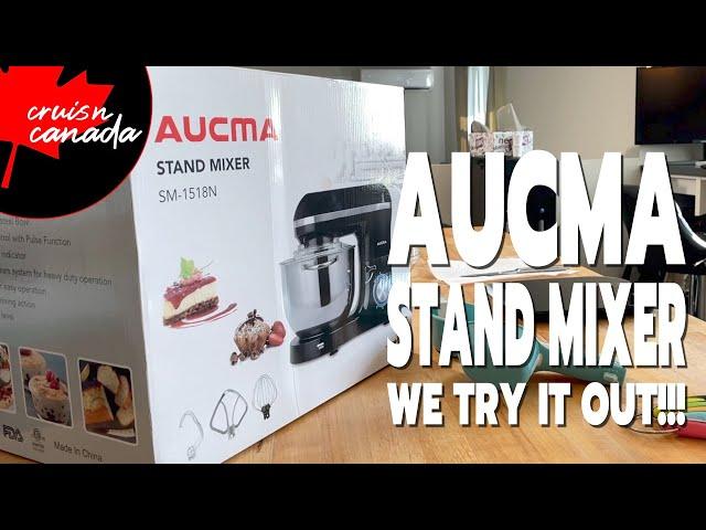 AUCMA SM-1518N Stand Mixer Review!  We Make Chocolate Brownies!