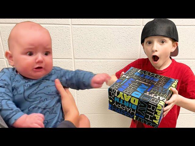 BABY SCARED OF BIRTHDAY PRESENT!