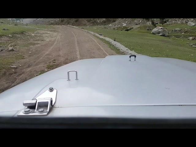 Off road dirt track jeep ride Naltar, Pakistan. ۔  ۔نلتر جیپ سفر