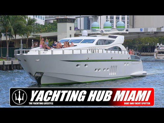 MONSTER ON THE RIVER | LEOPARD YACHT | MIAMI RIVER | HAULOVER INLET | KEY BISCAYNE | YACHTSPOTTER