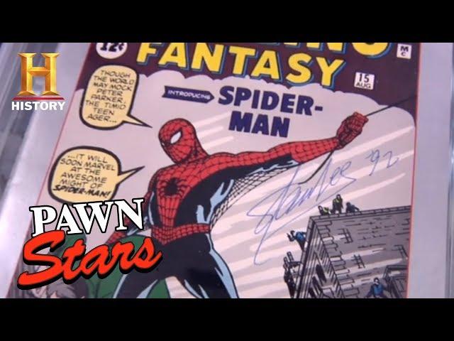 Pawn Stars: Stan Lee's Signed Spider-Man Sketches (Season 7) | History