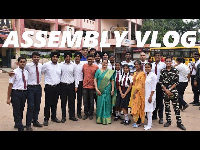 Our class's (12th i's) SPECIAL ASSEMBLY VLOG !! - Piyush S.
