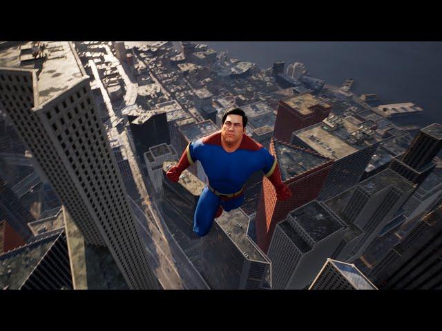 Just Flying Over a Realistic City in a Superman Game — Unreal Engine 5