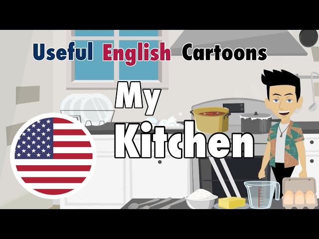 Learn Useful English :  My kitchen  -   Basic English Vocabulary with Subtitles