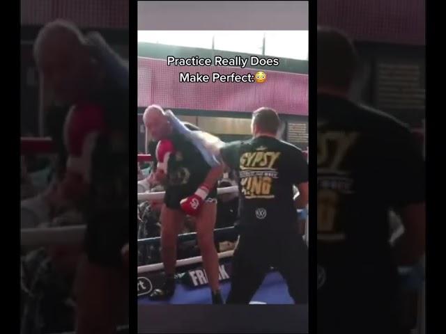 Tyson Fury Showing How Practice Makes Perfect